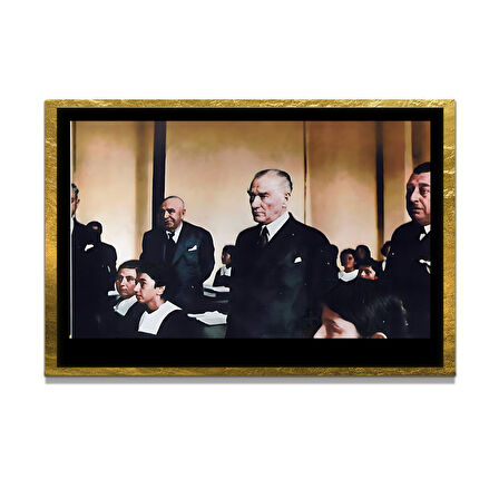 Gazi Mustafa Kemal Atatürk ÖZEL SERİ^# Miyrem  Design Cam Tablo Model: 433
