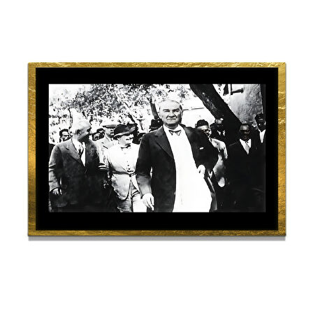 Gazi Mustafa Kemal Atatürk ÖZEL SERİ^# Miyrem  Design Cam Tablo Model: 440