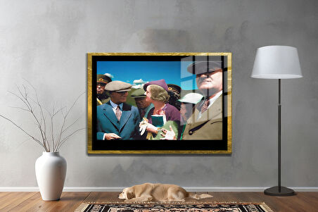 Gazi Mustafa Kemal Atatürk ÖZEL SERİ^# Miyrem  Design Cam Tablo Model: 441