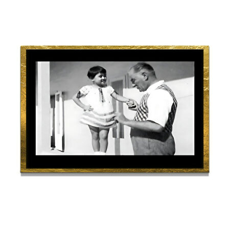 Gazi Mustafa Kemal Atatürk ÖZEL SERİ^# Miyrem  Design Cam Tablo Model: 454