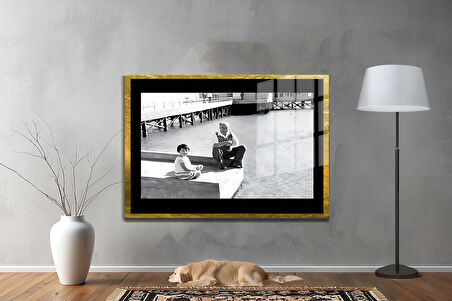 Gazi Mustafa Kemal Atatürk ÖZEL SERİ^# Miyrem  Design Cam Tablo Model: 456