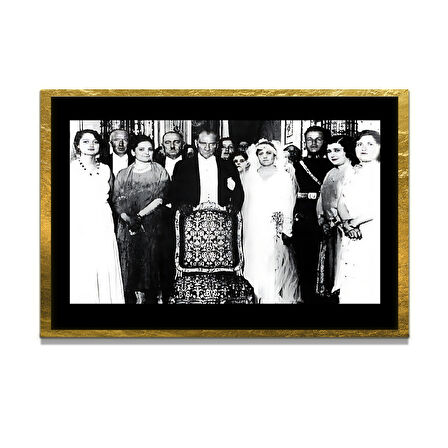 Gazi Mustafa Kemal Atatürk ÖZEL SERİ^# Miyrem  Design Cam Tablo Model: 460