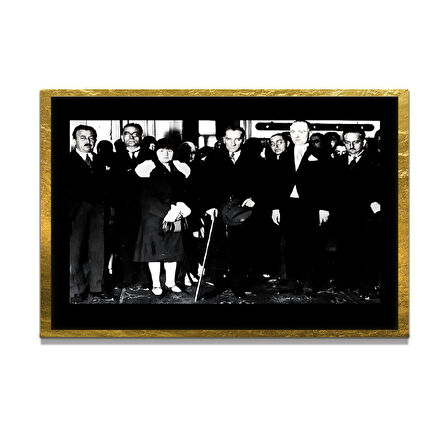 Gazi Mustafa Kemal Atatürk ÖZEL SERİ^# Miyrem  Design Cam Tablo Model: 462