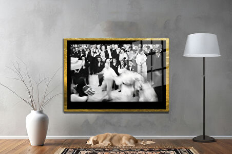 Gazi Mustafa Kemal Atatürk ÖZEL SERİ^# Miyrem  Design Cam Tablo Model: 464