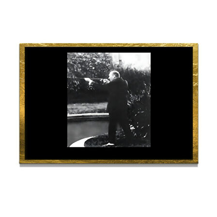 Gazi Mustafa Kemal Atatürk ÖZEL SERİ^# Miyrem  Design Cam Tablo Model: 467