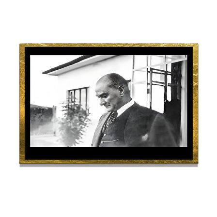 Gazi Mustafa Kemal Atatürk ÖZEL SERİ^# Miyrem  Design Cam Tablo Model: 468