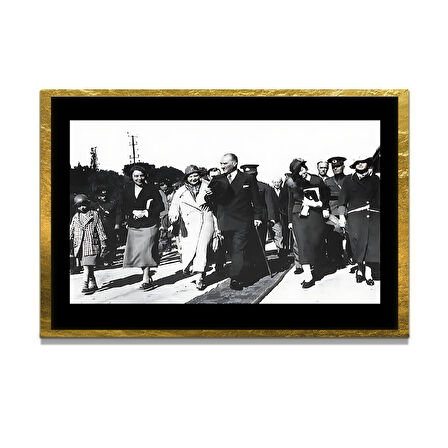 Gazi Mustafa Kemal Atatürk ÖZEL SERİ^# Miyrem  Design Cam Tablo Model: 471