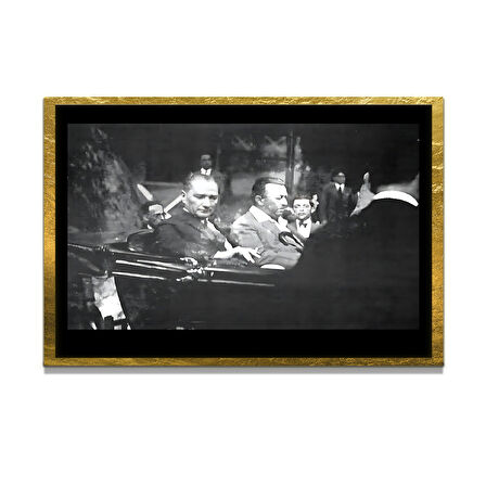 Gazi Mustafa Kemal Atatürk ÖZEL SERİ^# Miyrem  Design Cam Tablo Model: 473