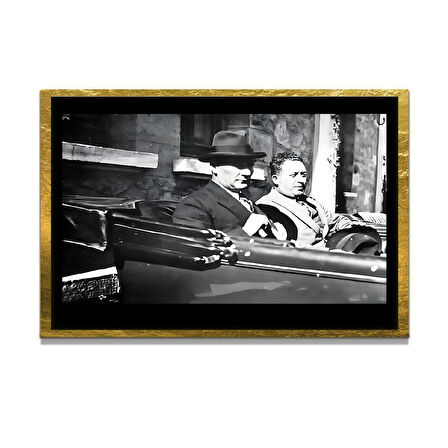 Gazi Mustafa Kemal Atatürk ÖZEL SERİ^# Miyrem  Design Cam Tablo Model: 475