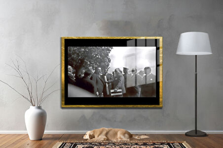 Gazi Mustafa Kemal Atatürk ÖZEL SERİ^# Miyrem  Design Cam Tablo Model: 477