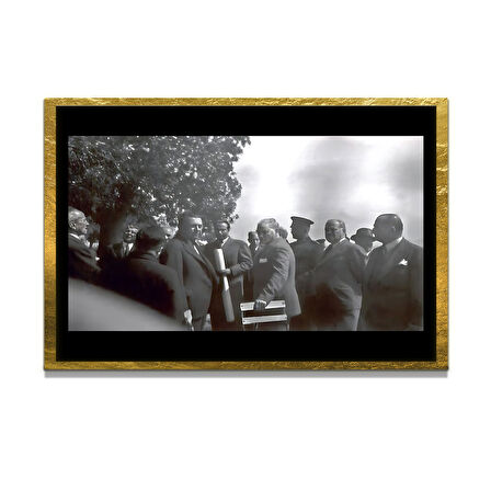 Gazi Mustafa Kemal Atatürk ÖZEL SERİ^# Miyrem  Design Cam Tablo Model: 477