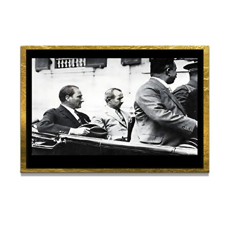 Gazi Mustafa Kemal Atatürk ÖZEL SERİ^# Miyrem  Design Cam Tablo Model: 481