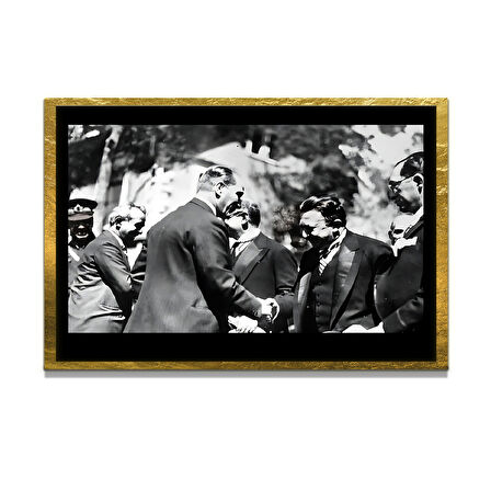 Gazi Mustafa Kemal Atatürk ÖZEL SERİ^# Miyrem  Design Cam Tablo Model: 483
