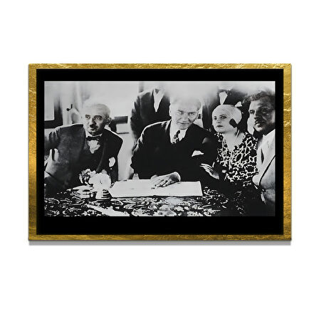 Gazi Mustafa Kemal Atatürk ÖZEL SERİ^# Miyrem  Design Cam Tablo Model: 485