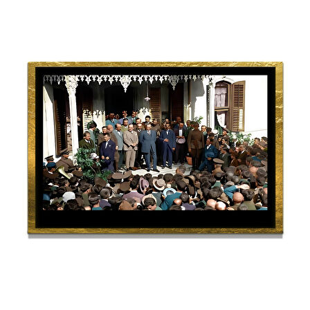 Gazi Mustafa Kemal Atatürk ÖZEL SERİ^# Miyrem  Design Cam Tablo Model: 486