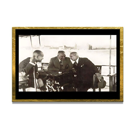 Gazi Mustafa Kemal Atatürk ÖZEL SERİ^# Miyrem  Design Cam Tablo Model: 491