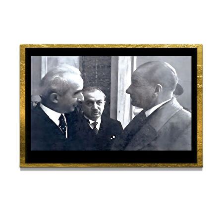 Gazi Mustafa Kemal Atatürk ÖZEL SERİ^# Miyrem  Design Cam Tablo Model: 501