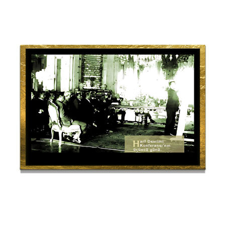 Gazi Mustafa Kemal Atatürk ÖZEL SERİ^# Miyrem  Design Cam Tablo Model: 504