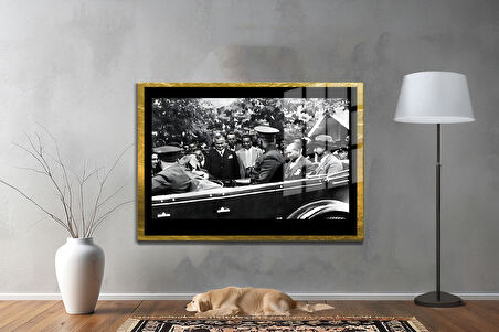Gazi Mustafa Kemal Atatürk ÖZEL SERİ^# Miyrem  Design Cam Tablo Model: 511