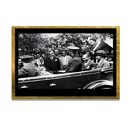 Gazi Mustafa Kemal Atatürk ÖZEL SERİ^# Miyrem  Design Cam Tablo Model: 511