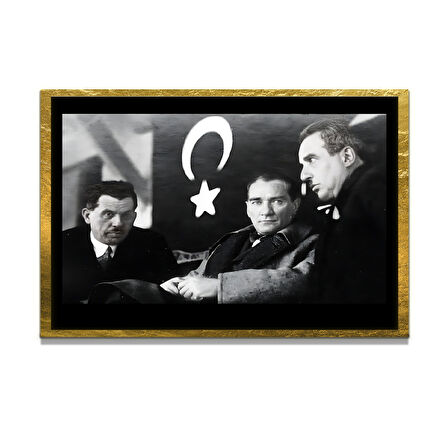 Gazi Mustafa Kemal Atatürk ÖZEL SERİ^# Miyrem  Design Cam Tablo Model: 513