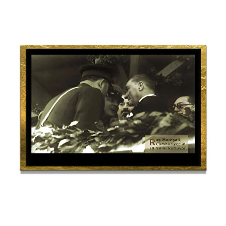 Gazi Mustafa Kemal Atatürk ÖZEL SERİ^# Miyrem  Design Cam Tablo Model: 517