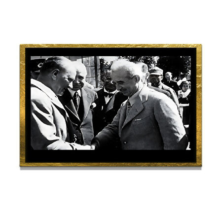 Gazi Mustafa Kemal Atatürk ÖZEL SERİ^# Miyrem  Design Cam Tablo Model: 518