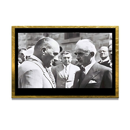 Gazi Mustafa Kemal Atatürk ÖZEL SERİ^# Miyrem  Design Cam Tablo Model: 520