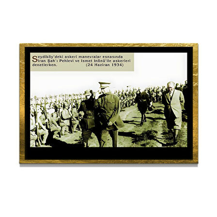 Gazi Mustafa Kemal Atatürk ÖZEL SERİ^# Miyrem  Design Cam Tablo Model: 525