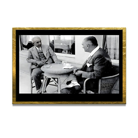 Gazi Mustafa Kemal Atatürk ÖZEL SERİ^# Miyrem  Design Cam Tablo Model: 526