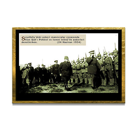 Gazi Mustafa Kemal Atatürk ÖZEL SERİ^# Miyrem  Design Cam Tablo Model: 527