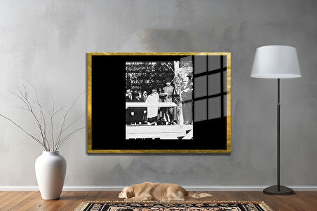 Gazi Mustafa Kemal Atatürk ÖZEL SERİ^# Miyrem  Design Cam Tablo Model: 534