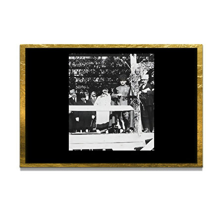 Gazi Mustafa Kemal Atatürk ÖZEL SERİ^# Miyrem  Design Cam Tablo Model: 534