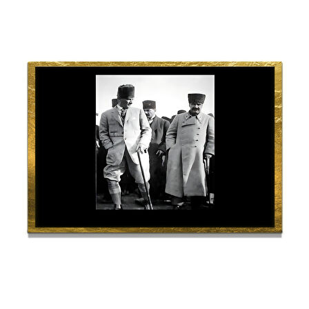 Gazi Mustafa Kemal Atatürk ÖZEL SERİ^# Miyrem  Design Cam Tablo Model: 538