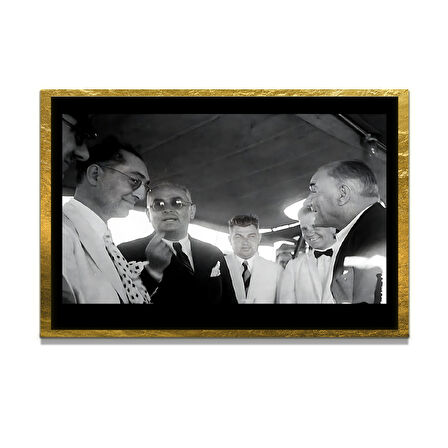 Gazi Mustafa Kemal Atatürk ÖZEL SERİ^# Miyrem  Design Cam Tablo Model: 542