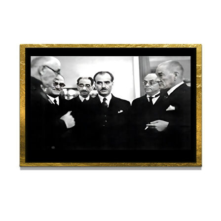 Gazi Mustafa Kemal Atatürk ÖZEL SERİ^# Miyrem  Design Cam Tablo Model: 544