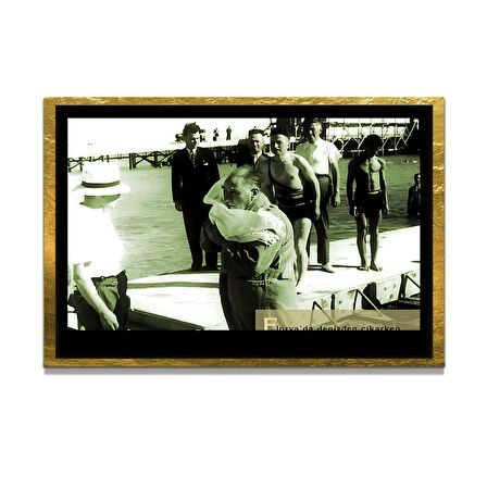 Gazi Mustafa Kemal Atatürk ÖZEL SERİ^# Miyrem  Design Cam Tablo Model: 545