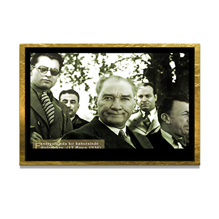 Gazi Mustafa Kemal Atatürk ÖZEL SERİ^# Miyrem  Design Cam Tablo Model: 547