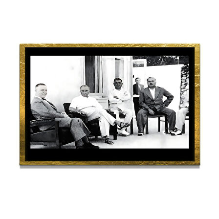 Gazi Mustafa Kemal Atatürk ÖZEL SERİ^# Miyrem  Design Cam Tablo Model: 550