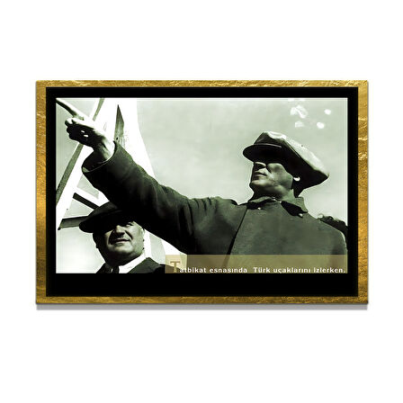 Gazi Mustafa Kemal Atatürk ÖZEL SERİ^# Miyrem  Design Cam Tablo Model: 555