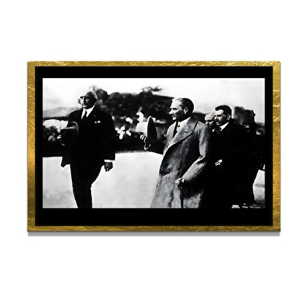 Gazi Mustafa Kemal Atatürk ÖZEL SERİ^# Miyrem  Design Cam Tablo Model: 556