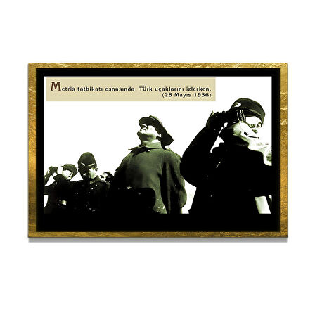 Gazi Mustafa Kemal Atatürk ÖZEL SERİ^# Miyrem  Design Cam Tablo Model: 557