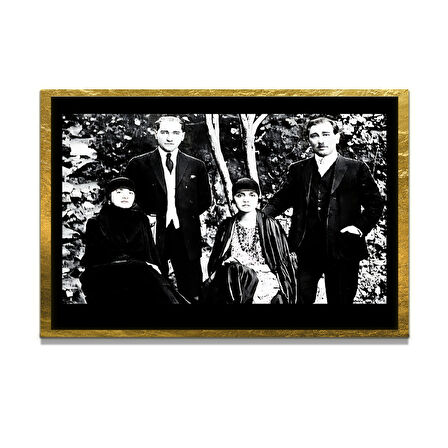 Gazi Mustafa Kemal Atatürk ÖZEL SERİ^# Miyrem  Design Cam Tablo Model: 560