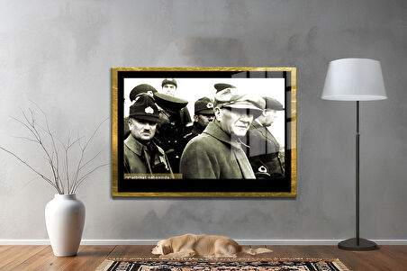 Gazi Mustafa Kemal Atatürk ÖZEL SERİ^# Miyrem  Design Cam Tablo Model: 561