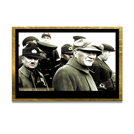 Gazi Mustafa Kemal Atatürk ÖZEL SERİ^# Miyrem  Design Cam Tablo Model: 561