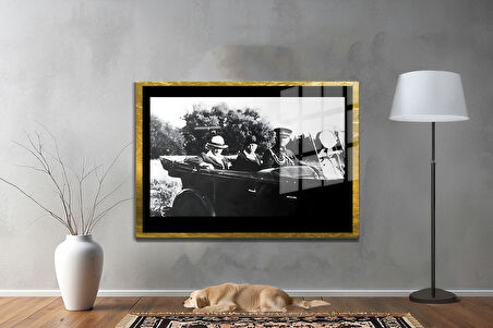 Gazi Mustafa Kemal Atatürk ÖZEL SERİ^# Miyrem  Design Cam Tablo Model: 562