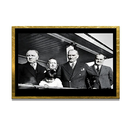 Gazi Mustafa Kemal Atatürk ÖZEL SERİ^# Miyrem  Design Cam Tablo Model: 570