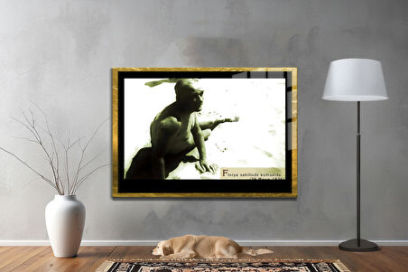 Gazi Mustafa Kemal Atatürk ÖZEL SERİ^# Miyrem  Design Cam Tablo Model: 571