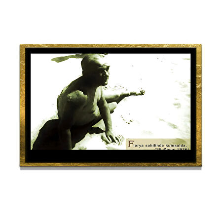 Gazi Mustafa Kemal Atatürk ÖZEL SERİ^# Miyrem  Design Cam Tablo Model: 571