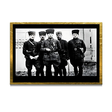 Gazi Mustafa Kemal Atatürk ÖZEL SERİ^# Miyrem  Design Cam Tablo Model: 574